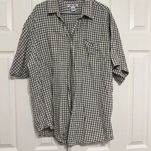 Cherokee Black and White Checkered Men's Shirt